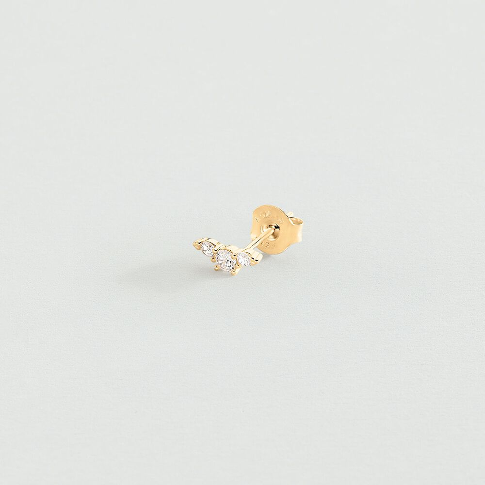 Piercing mini CROISSAN - Cristal / Dorado - Piercings  | Agatha