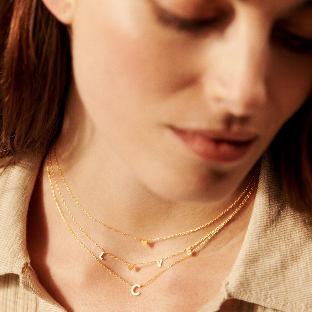 Collar corto WITH LOVE - Dorado - Collar corto  | Agatha