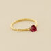 Anillo fino BEGUIN - Rojo / Oro - Anillos  | Agatha