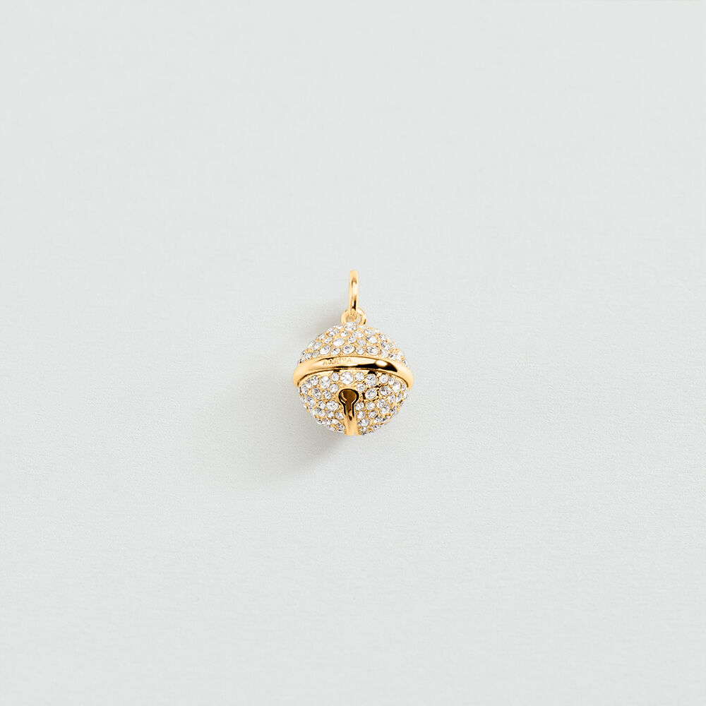 Colgante CASCABEL PAV&Eacute; - Cristal / Dorado - Joyas  | Agatha