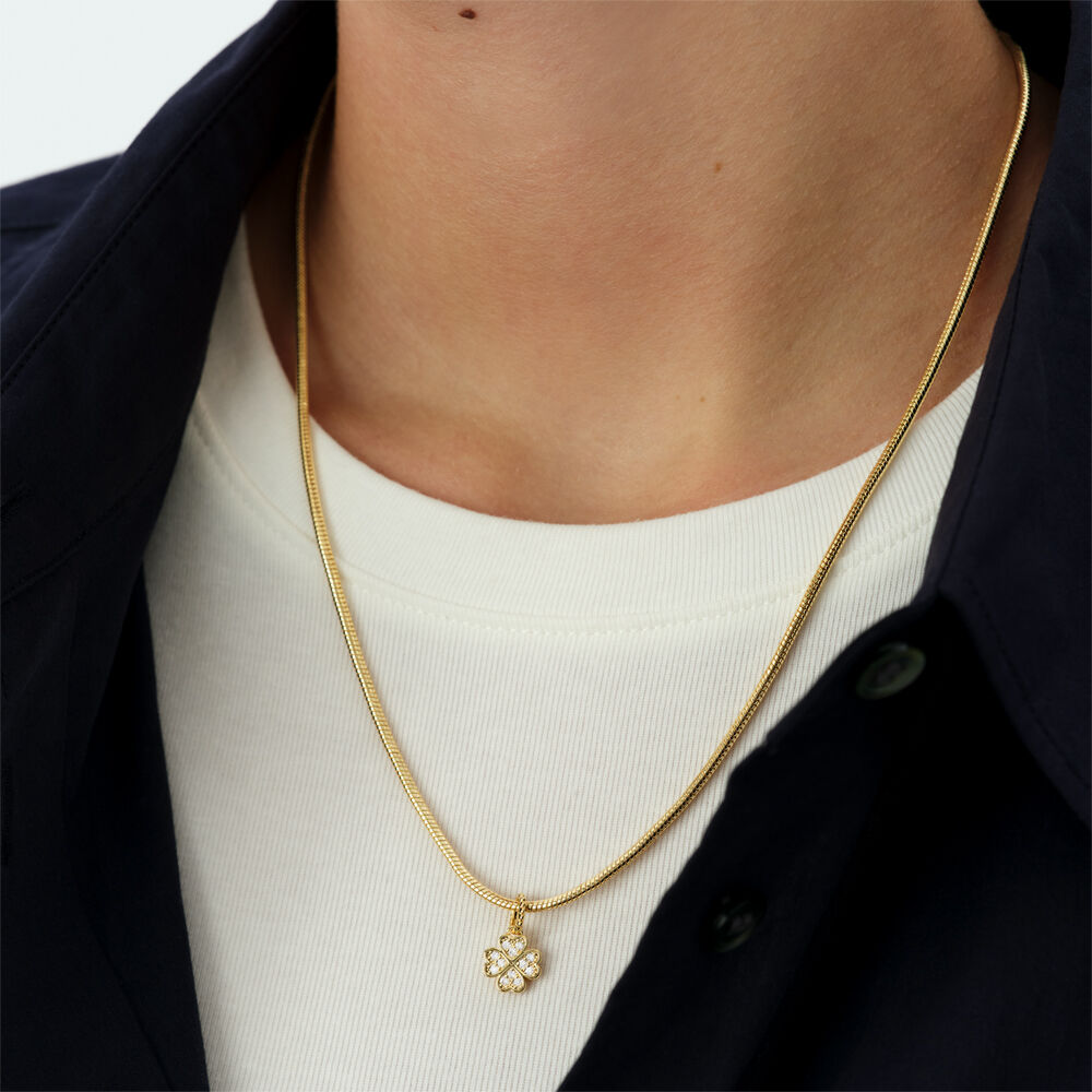 Colgante LUCKY - Cristal / Dorado - Joyas  | Agatha