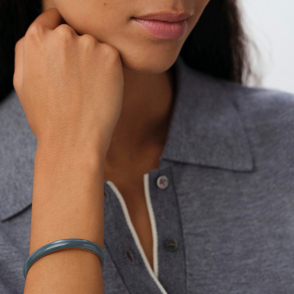 Pulsera r&iacute;gida LEO - Azul / Oro - Pulsera r&iacute;gida  | Agatha