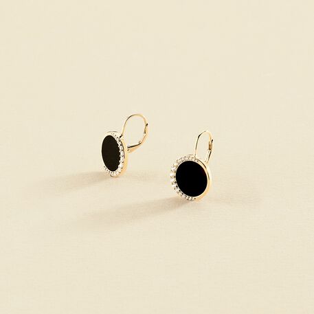 Pendientes largos MOONONYX - Onix - Pendientes  | Agatha