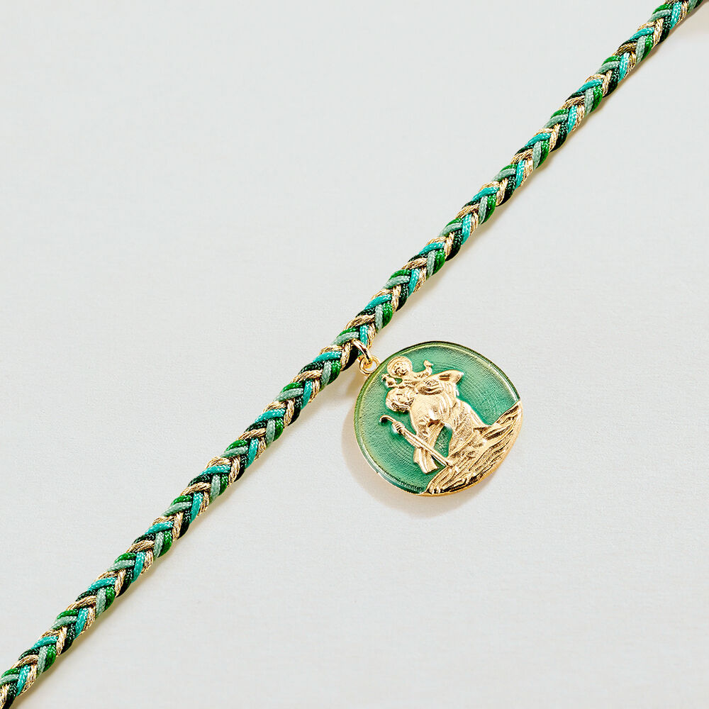 Pulsera de cadena VESPER - Verde / Dorado - Pulsera de cadena  | Agatha