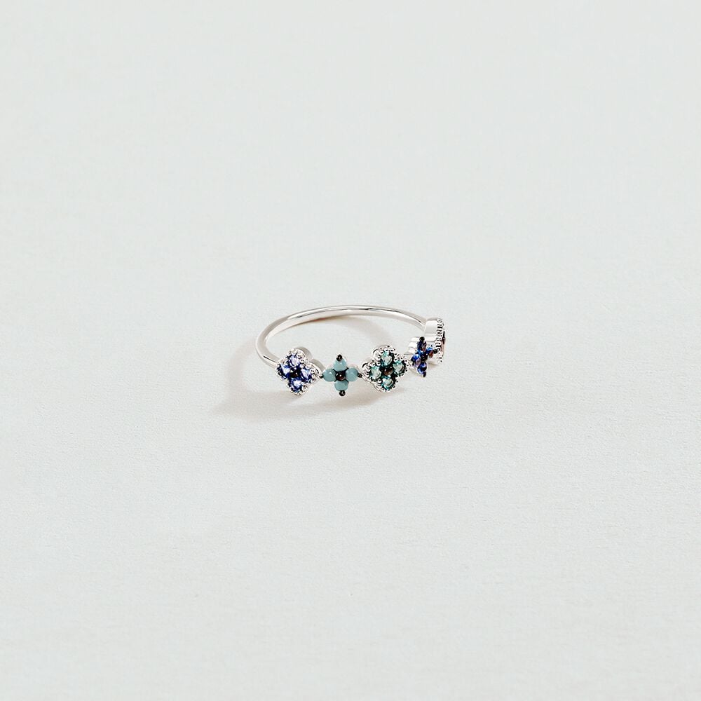 Anillo fino BELOVED - Multicolor / Plata - Anillos de fantasía  | Agatha
