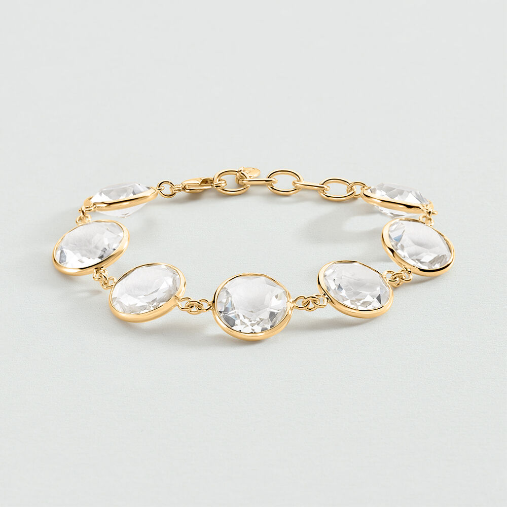 Pulsera de cadena LUTETIA - Cristal / Dorado - Pulsera de cadena  | Agatha