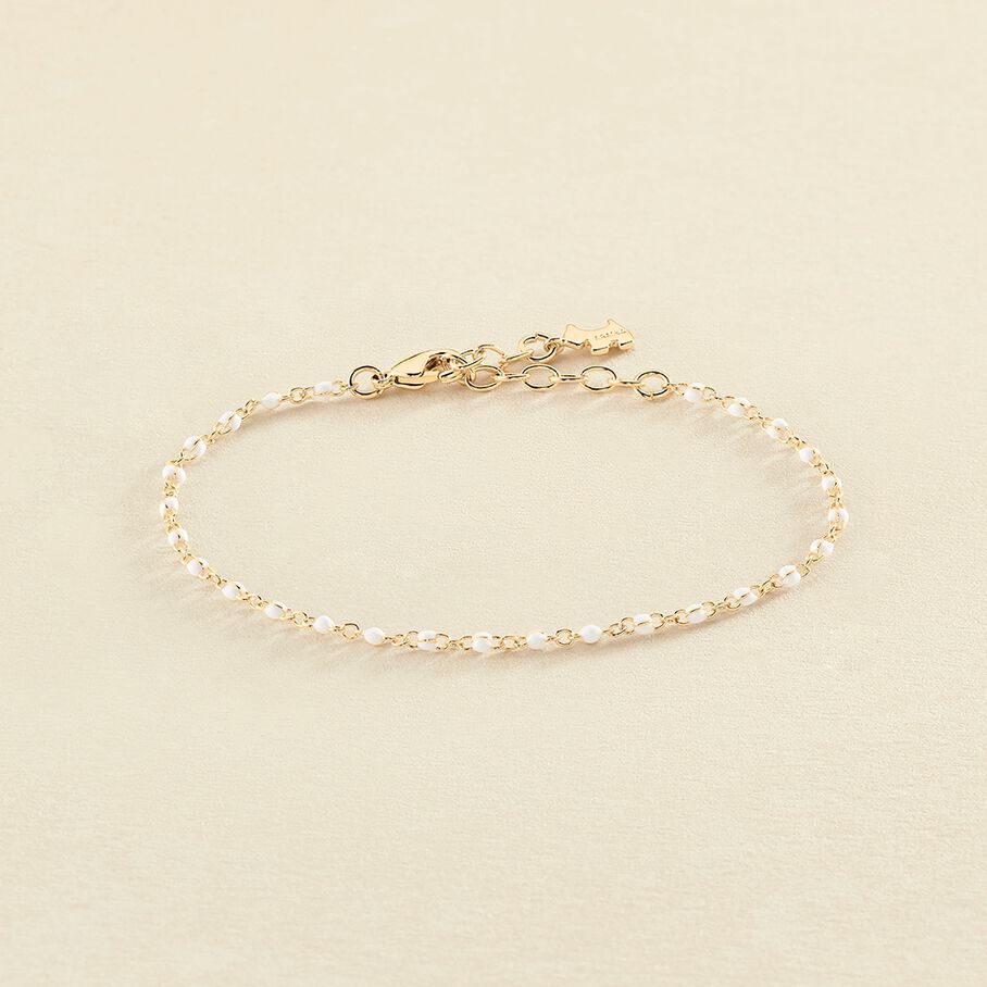 Pulsera de cadena SMARTY - Blanco / Oro - Pulseras  | Agatha
