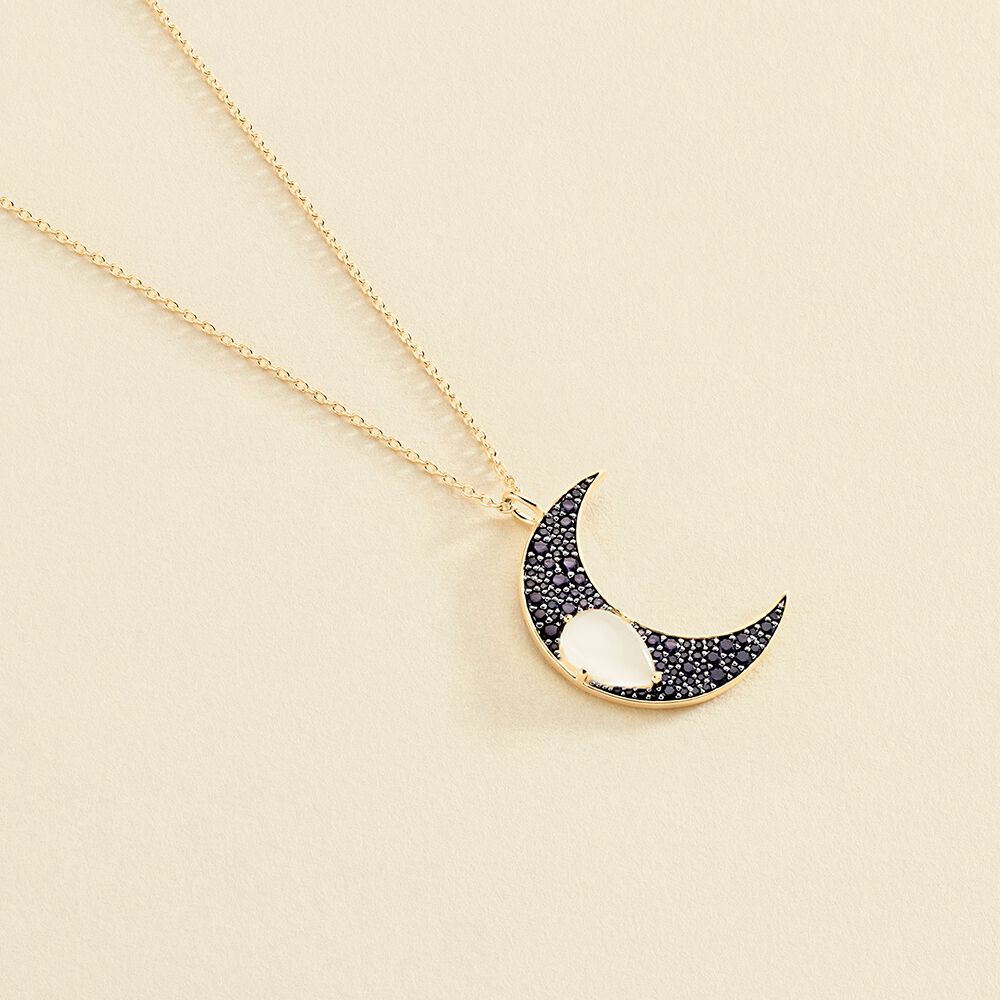 Collar midi CREPUSCULE - Azul / Oro - Collares  | Agatha