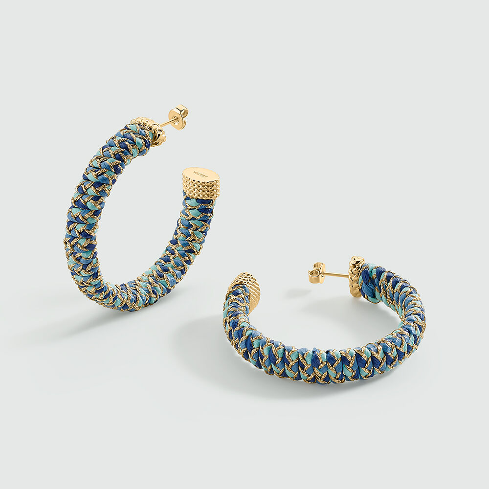 Criollas RAFIA - Azul / Oro - Criollas  | Agatha