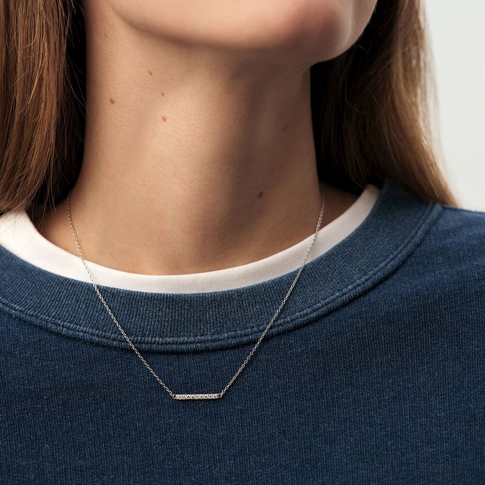 Collar corto BARSHINE - Cristal / Plateado - Collar corto  | Agatha