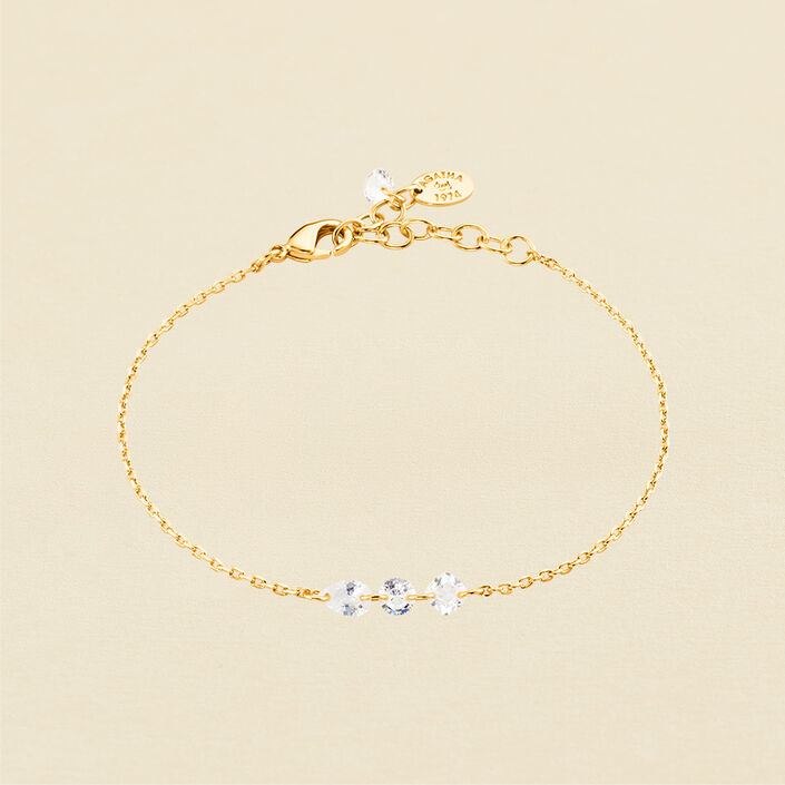 Pulsera de cadena PETILLE - Cristal / Dorado - Pulseras  | Agatha