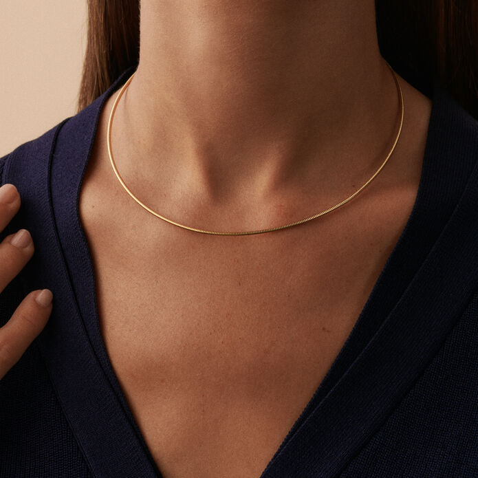 Collar corto RÍGIDA - Dorado - Collares  | Agatha