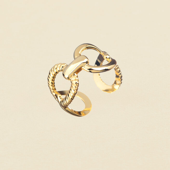 Anillo ajustable HARMONIE - Dorado - Anillos  | Agatha