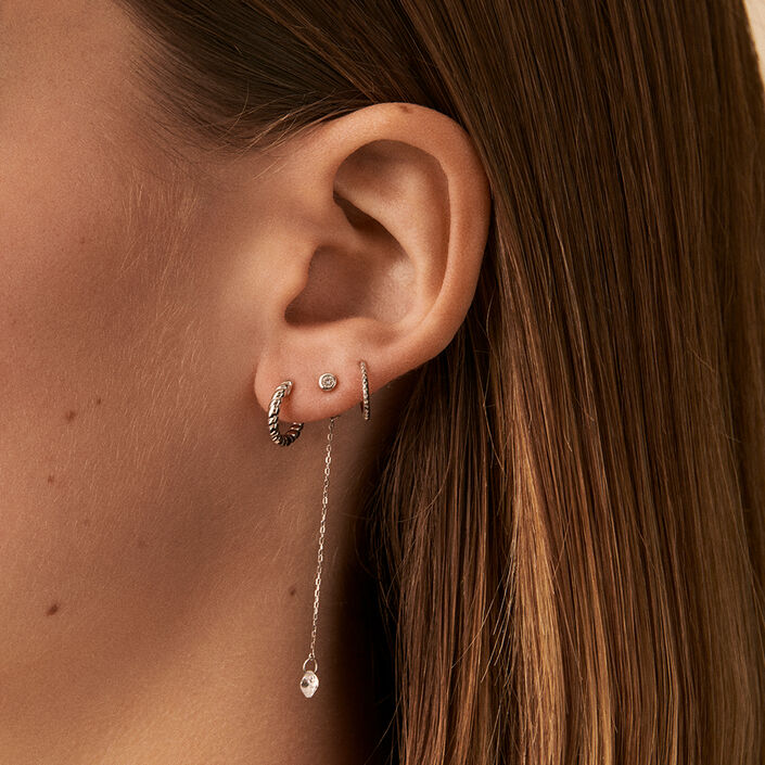 Piercing criolla DENTADO - Plata - Piercings  | Agatha
