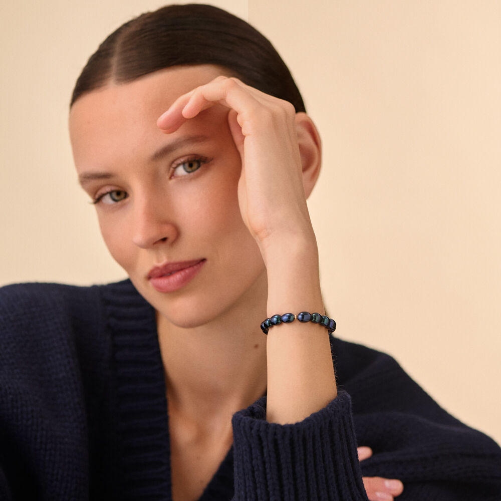 Pulsera de cadena MARGAUX - Negro / Oro - Pulsera de cadena  | Agatha
