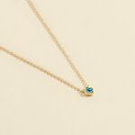 Collar corto BELOVED - Turquesa / Oro - Collares  | Agatha