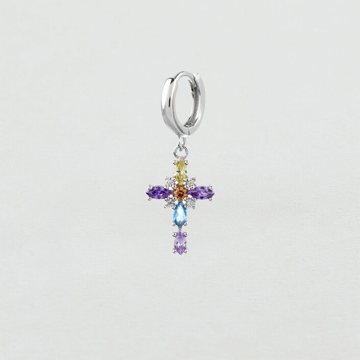 Piercing criolla FE - Multicolor / Plata - Piercings  | Agatha