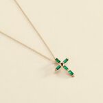 Collar corto DORIS - Verde / Dorado - Collares  | Agatha
