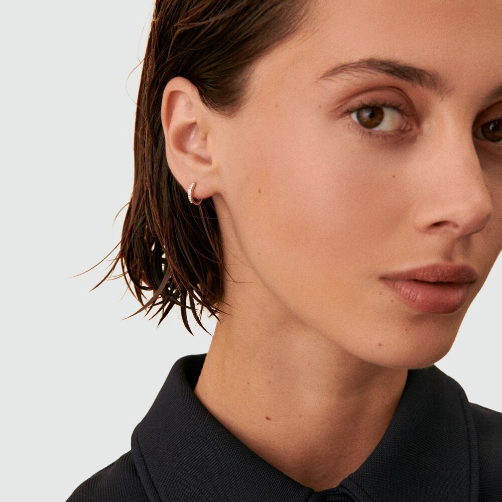 Piercing criolla CRIODIAM - Cristal / Plateado - Piercings  | Agatha