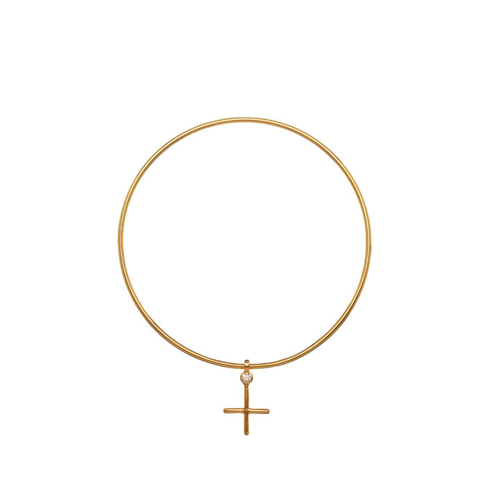 Pulsera rígida FEMME - Cristal / Oro - Pulseras  | Agatha