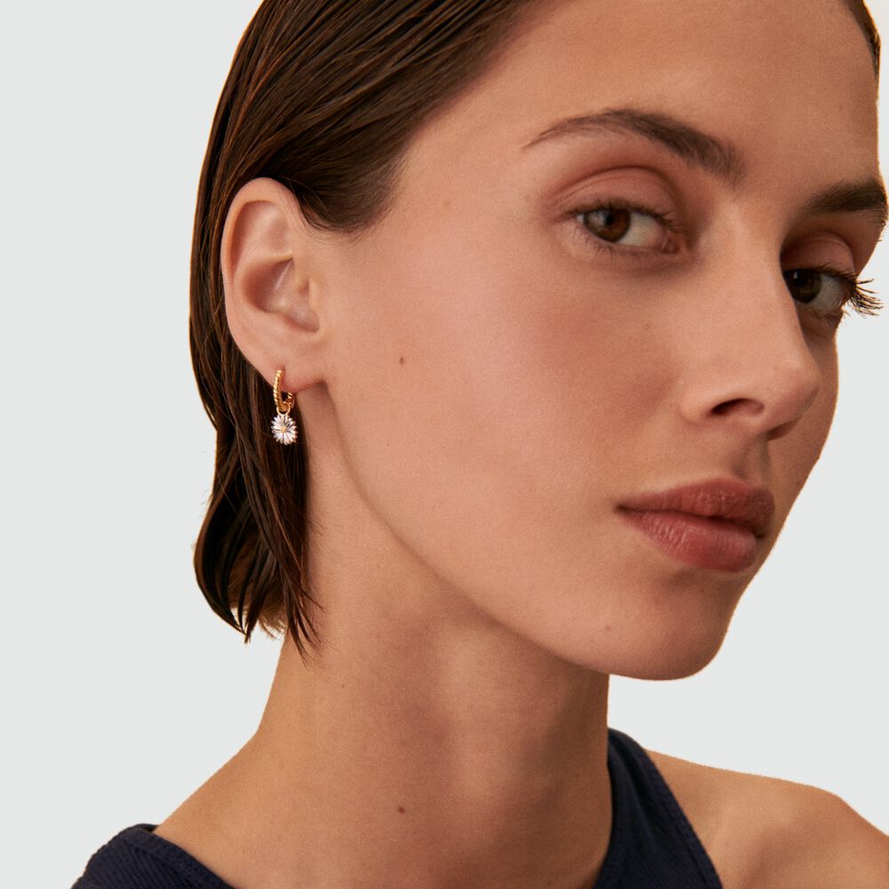 Piercing criolla DAISY - Plateado / Dorado - Piercings  | Agatha