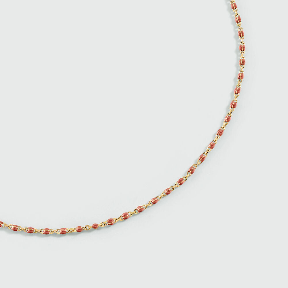 Collar corto SMARTY - Coral / Oro - Collar corto  | Agatha