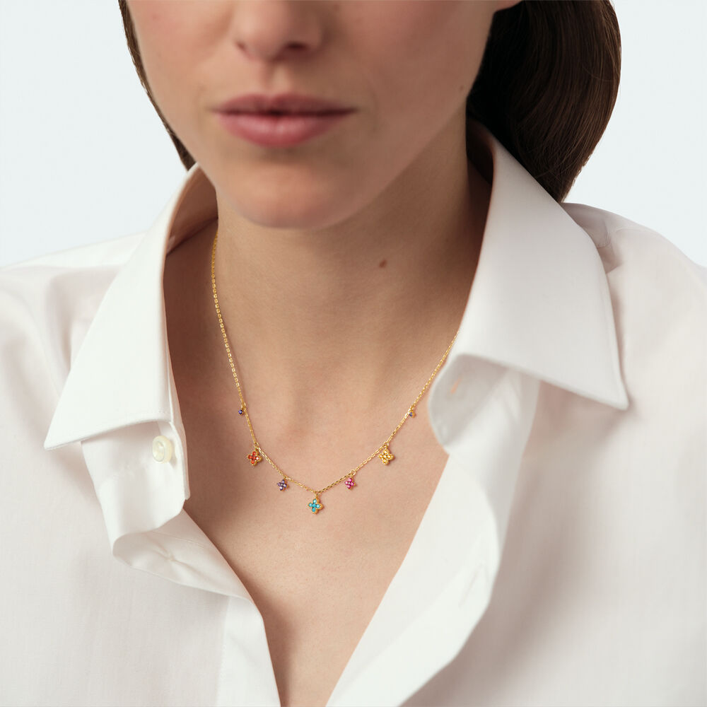 Collar corto BELOVED - Multicolor / Oro - Collar corto  | Agatha