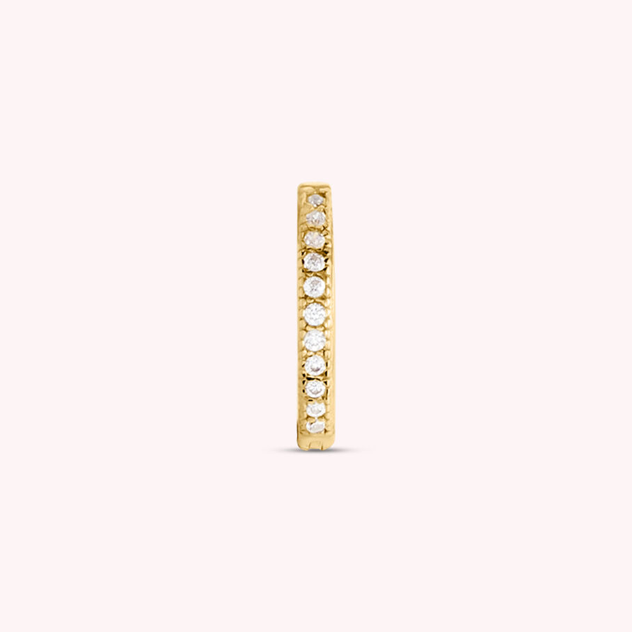 Piercing criolla CRIODIAM - Cristal / Oro - Piercings  | Agatha