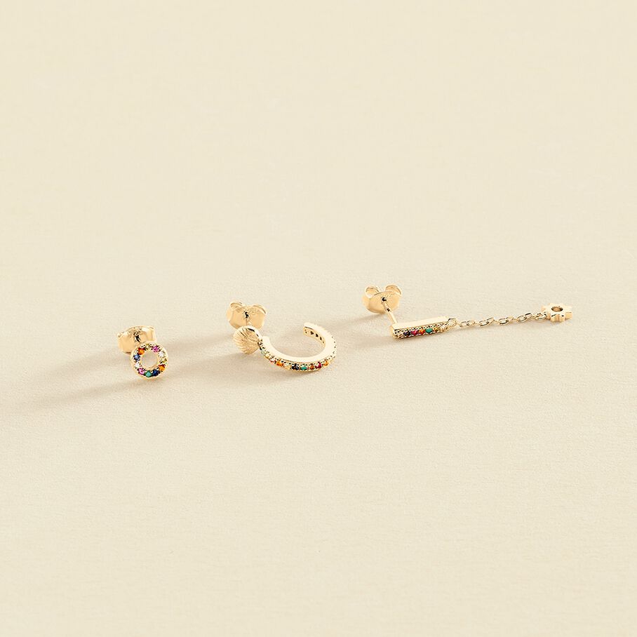 Piercing mini RAINBOW - Multicolor / Oro - Piercings  | Agatha