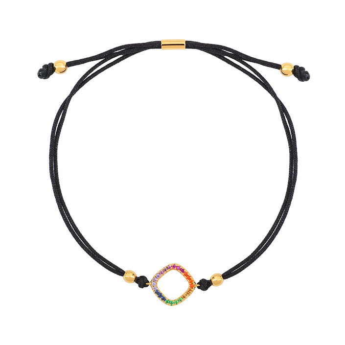 Pulsera con cordón SISSI - Multicolor / Oro - Pulseras  | Agatha