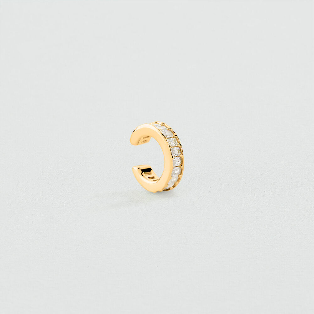 Earcuff LUCKY - Cristal / Dorado - Pendientes  | Agatha