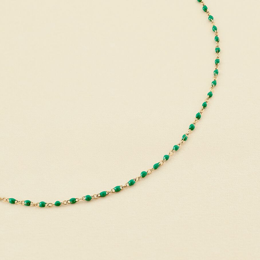 Collar corto SMARTY - Verde / Dorado - Collares  | Agatha