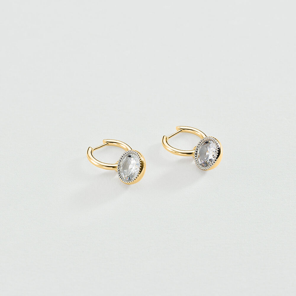 Criollas EAR4BE - Cristal / Dorado - Criollas  | Agatha
