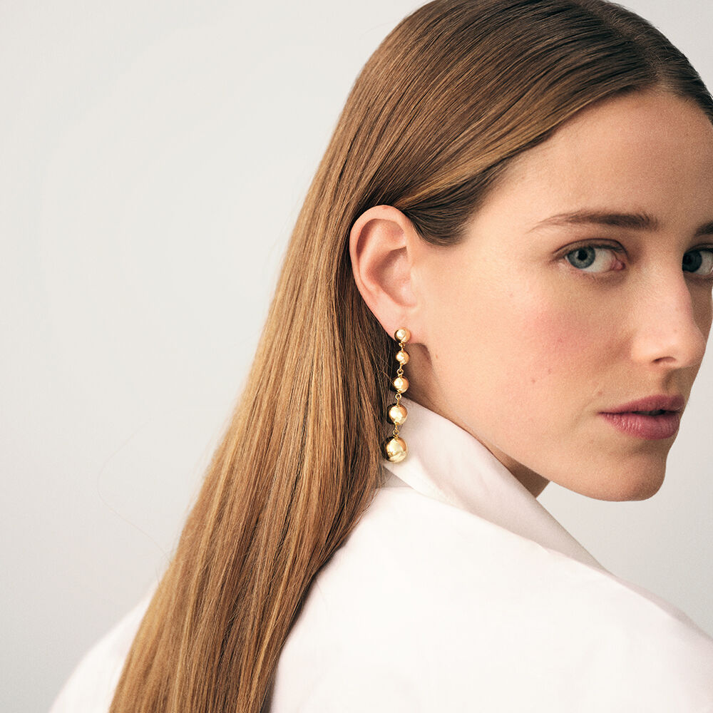 Pendientes largos PALAIS ROYAL - Dorado - Pendientes de bola  | Agatha