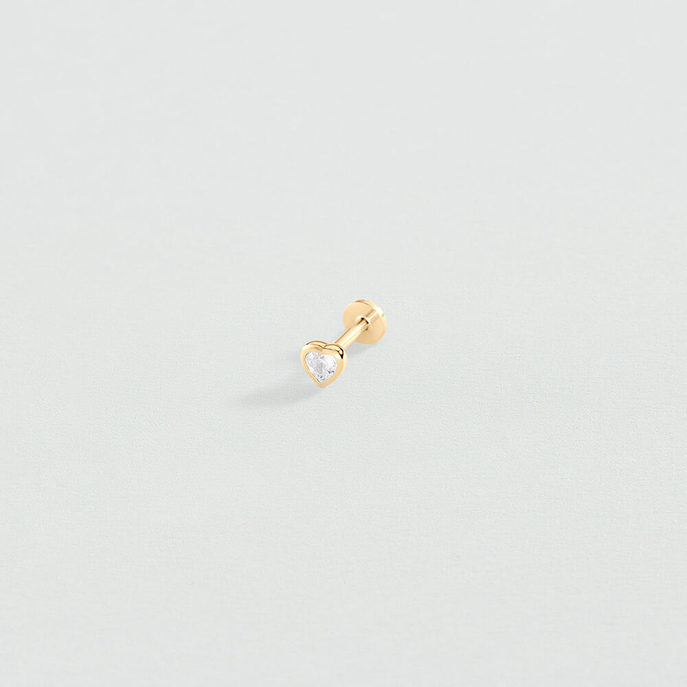 Piercing mini CORAZ&Oacute;N MIX & MATCH - Dorado/Cristal - Piercings  | Agatha