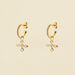 Criollas LUCES - Cristal / Oro - Pendientes  | Agatha