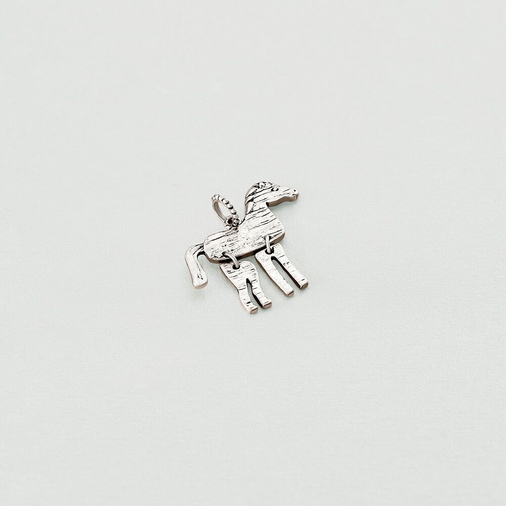 Colgante CABALLO - Plateado - Colgante  | Agatha