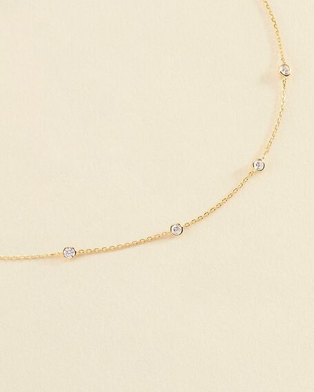 Collar corto NEC4BRILLANT - Cristal / Dorado - Collares  | Agatha