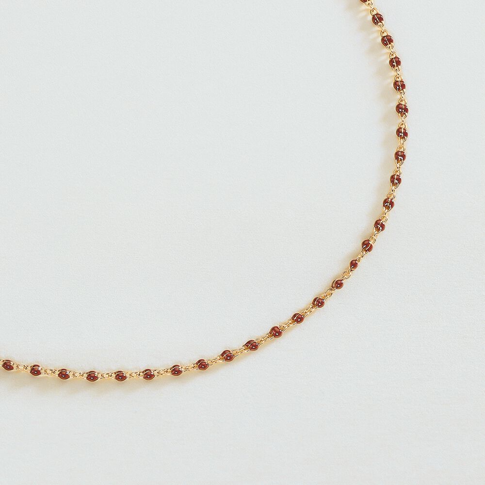 Collar corto SMARTY - Bordeos / Dorado - Collar corto  | Agatha