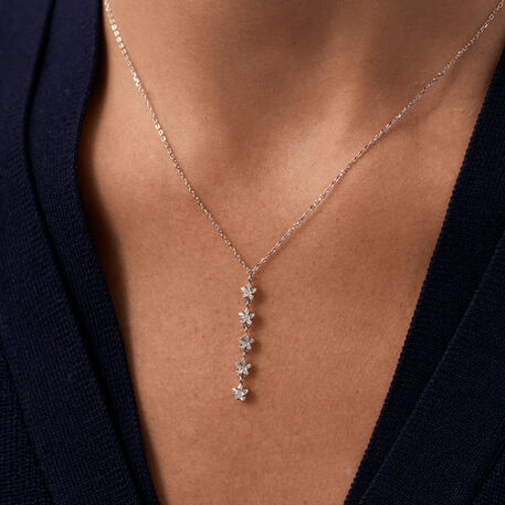Collar midi SPACEAG - Cristal / Plateado - Collares  | Agatha