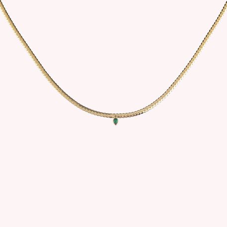 Collar corto NEITH - Verde / Dorado - Collares  | Agatha