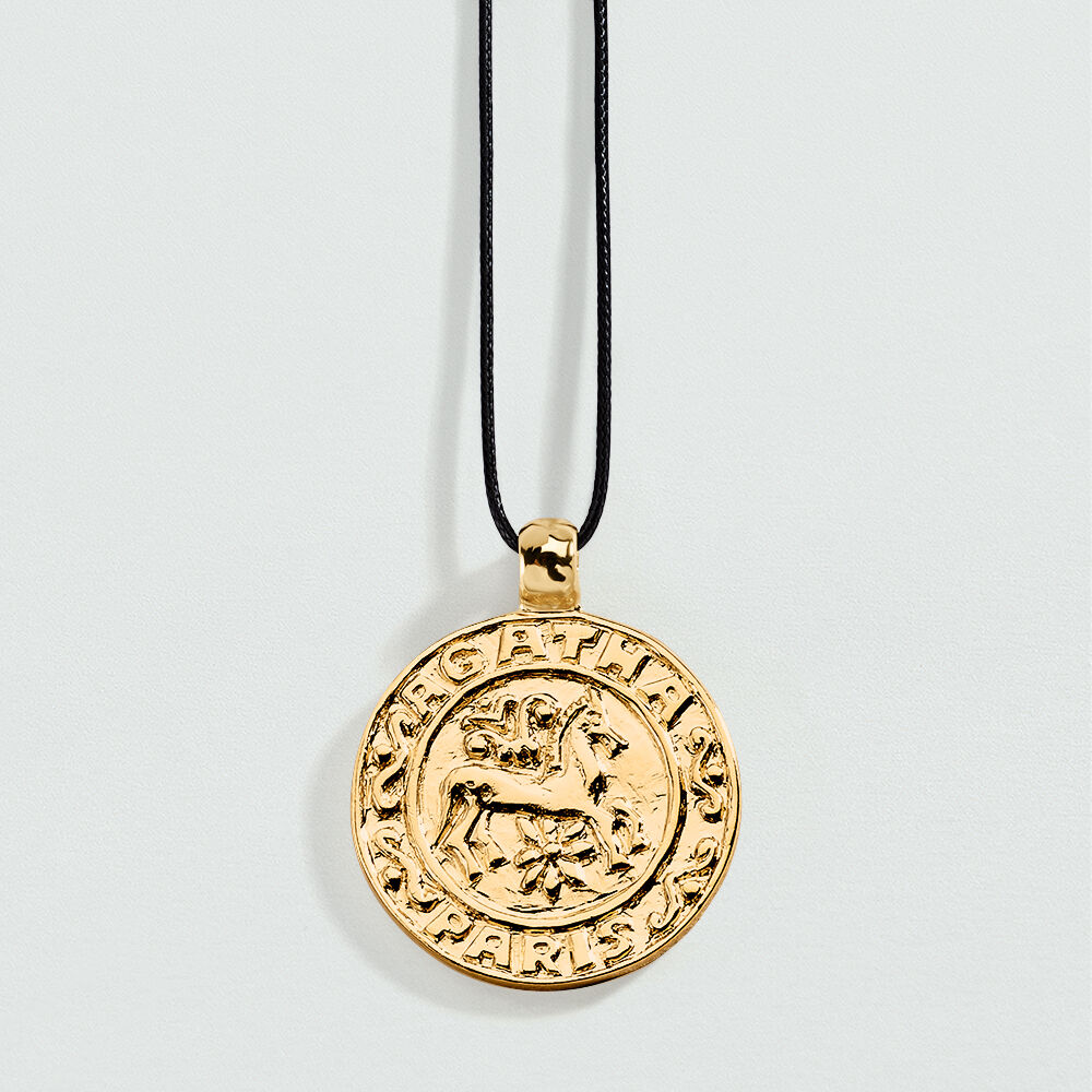 Collar largo PONT DES ARTS - Negro / Oro - Collar largo  | Agatha