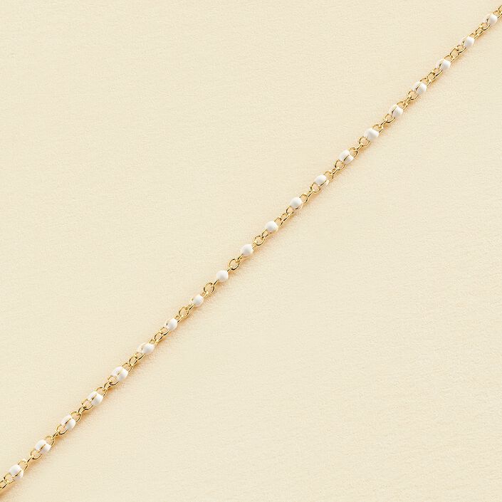 Pulsera de cadena SMARTY - Blanco / Oro - Pulseras  | Agatha