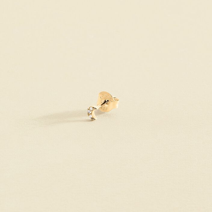Piercing mini LUNITA - Cristal / Dorado - Piercings  | Agatha