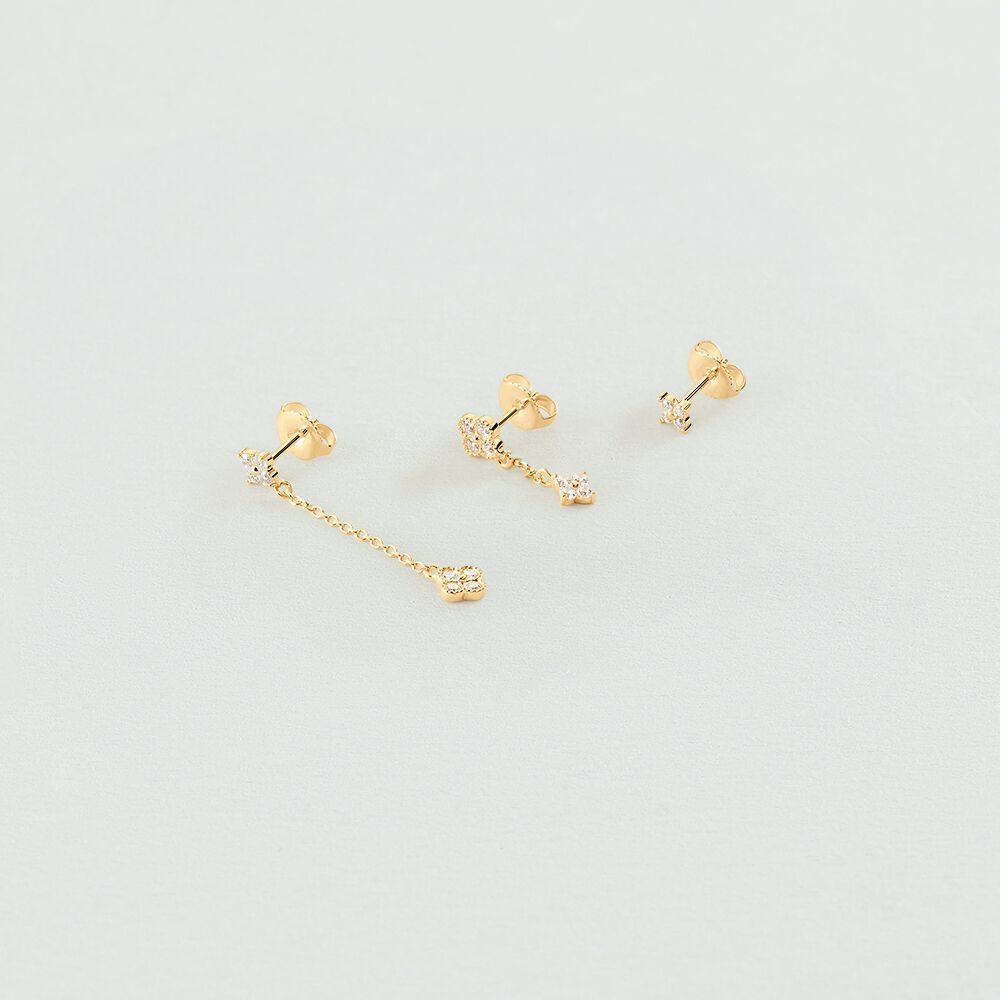Piercing mini MIX& MATCH - Cristal / Dorado - Piercings  | Agatha