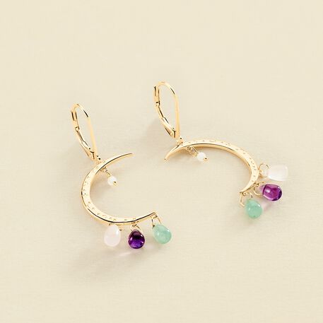 Pendientes largos SWING - Dorado - Pendientes  | Agatha