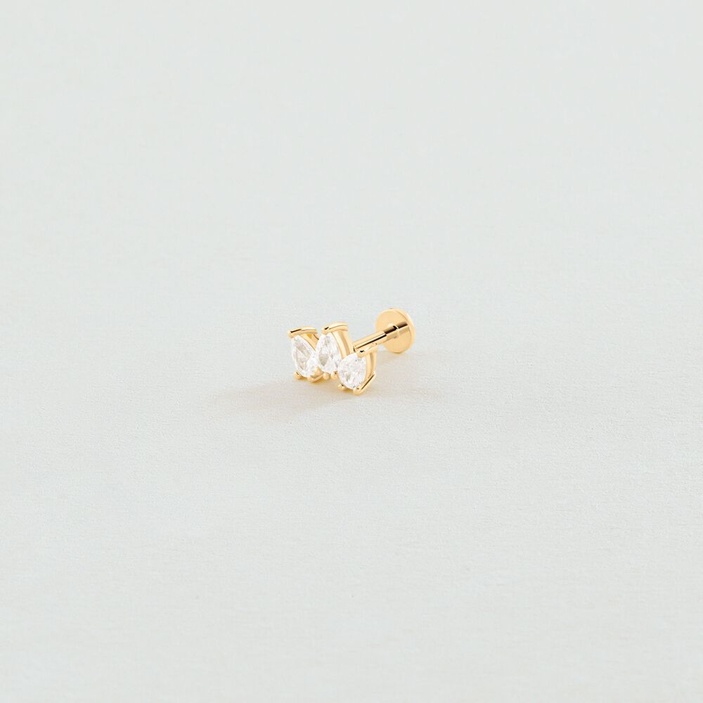 Piercing Hélix & Tragus MIX& MATCH - Cristal / Dorado - Tragus&Hélix  | Agatha
