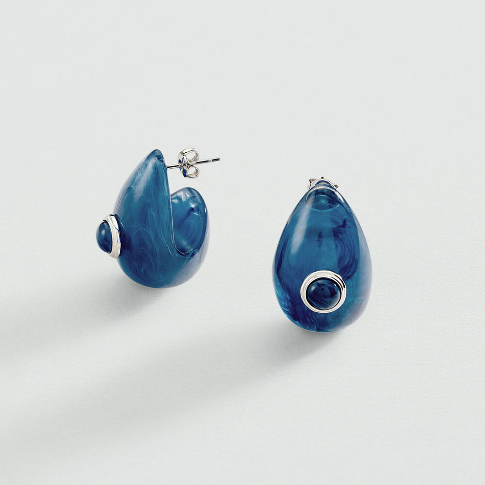 Pendientes largos BE - Azul - Pendientes largos  | Agatha
