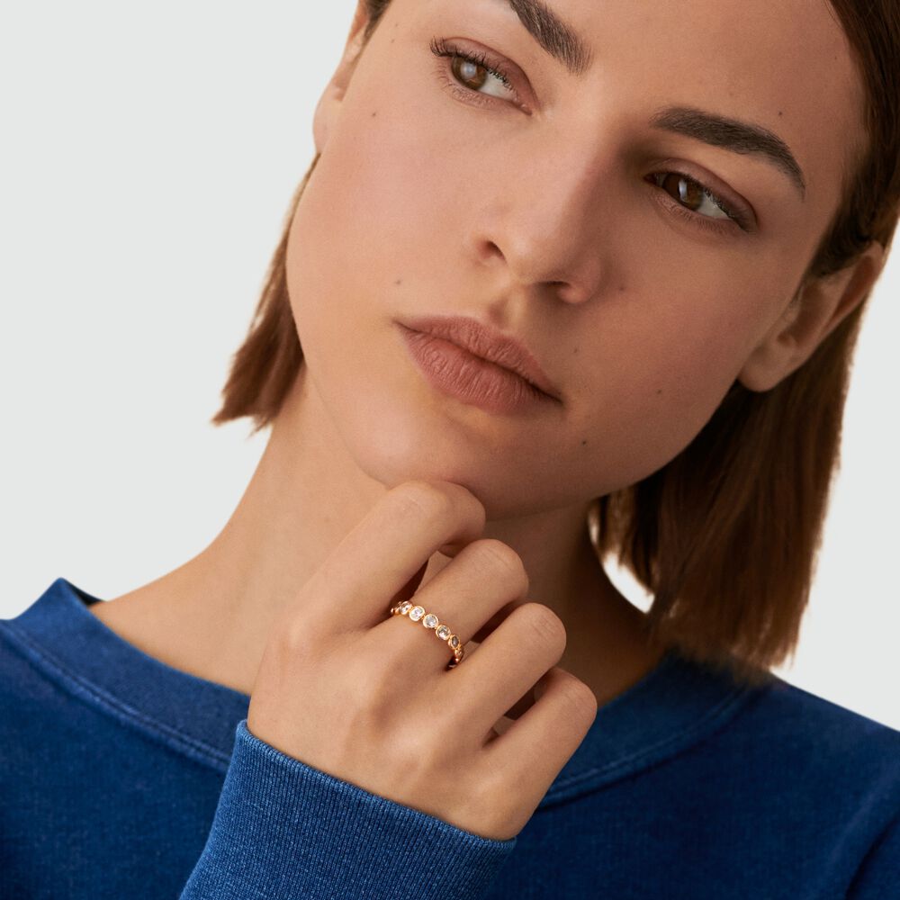 Anillo fino ADAMAS - Cristal / Dorado - Anillos de fantas&iacute;a  | Agatha