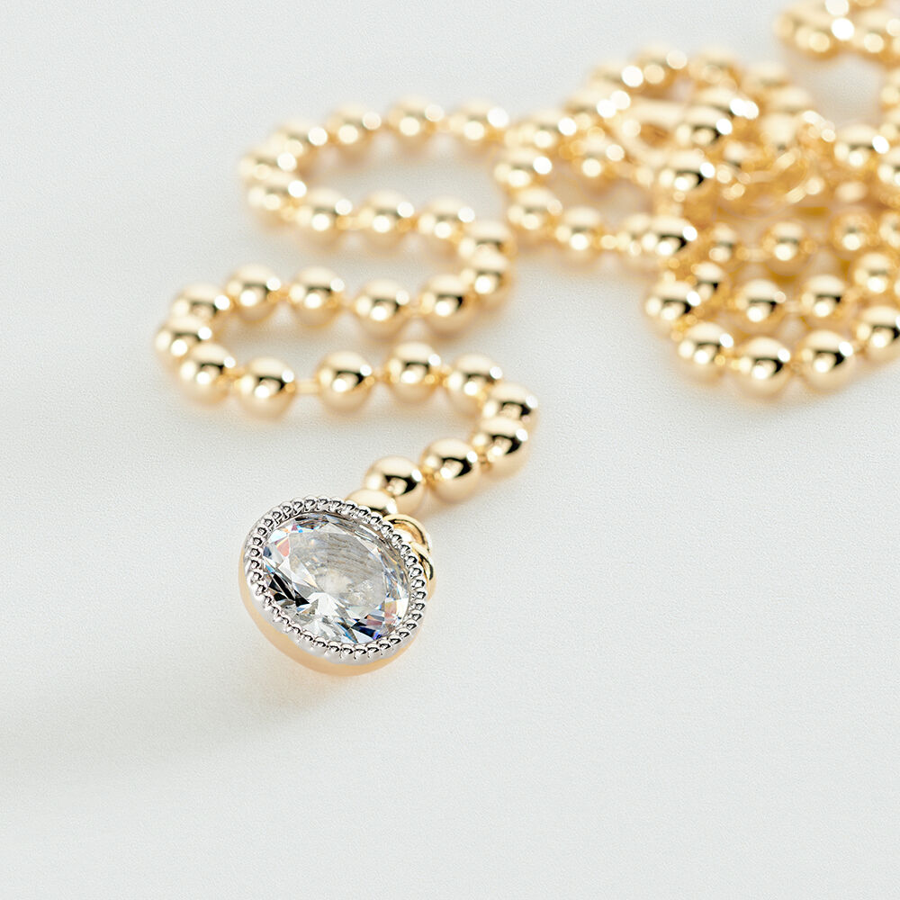 Collar largo BE - Cristal / Dorado - Collar largo  | Agatha
